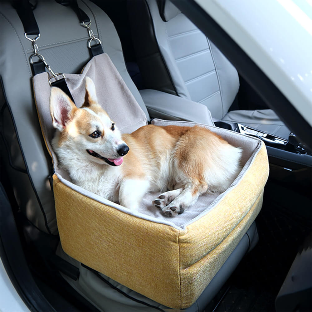 Travel Safety Seat Thickened Elevated Dog Car Seat Bed