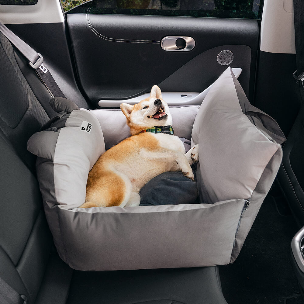 Bear Ears Pet Car Safety Bed Dog Car Seat Bed