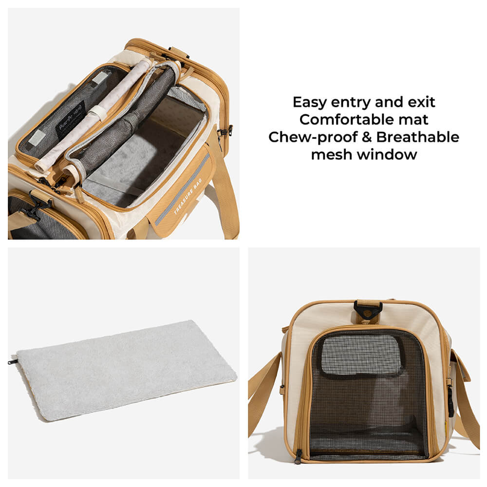 Portable Foldable Breathable Designer Pet Carrier Bag