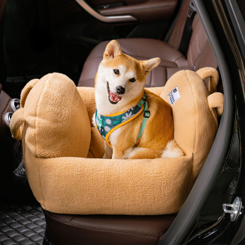 Travel Protector Comfortable Thick Faux Lambswool Dog Car Seat Bed